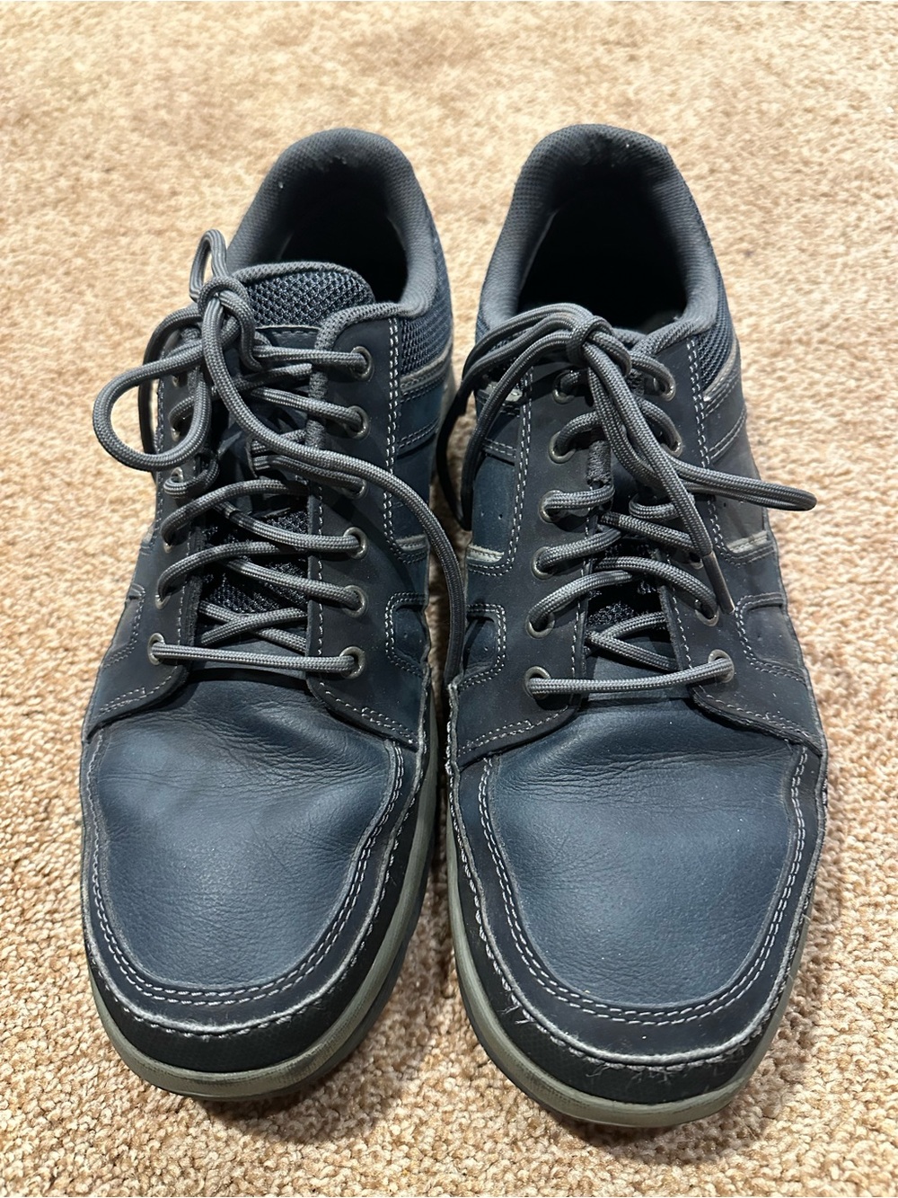 Rockport Men's Dark Navy Lace-Up Casual Loafers